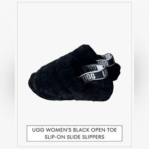 UGG Women's Black Open Toe Slip-On Slide Slippers - BRAND NEW, NEVER WORN